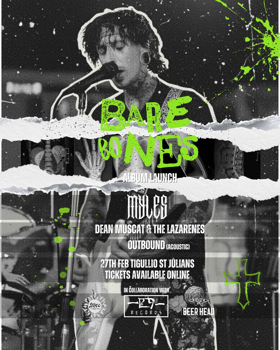 Bare Bones Album Launch - Myles, Dean Muscat and The Lazarenes, Outbound (Acoustic)  Cover Image