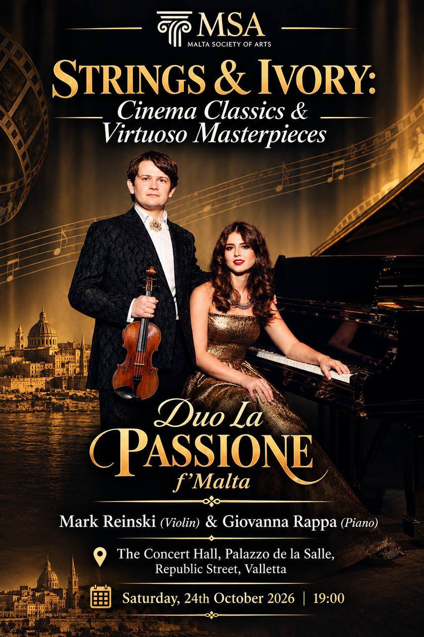 Strings&Ivory. Cinema and Classical masterpieces. Duo La PASSIONE f'Malta